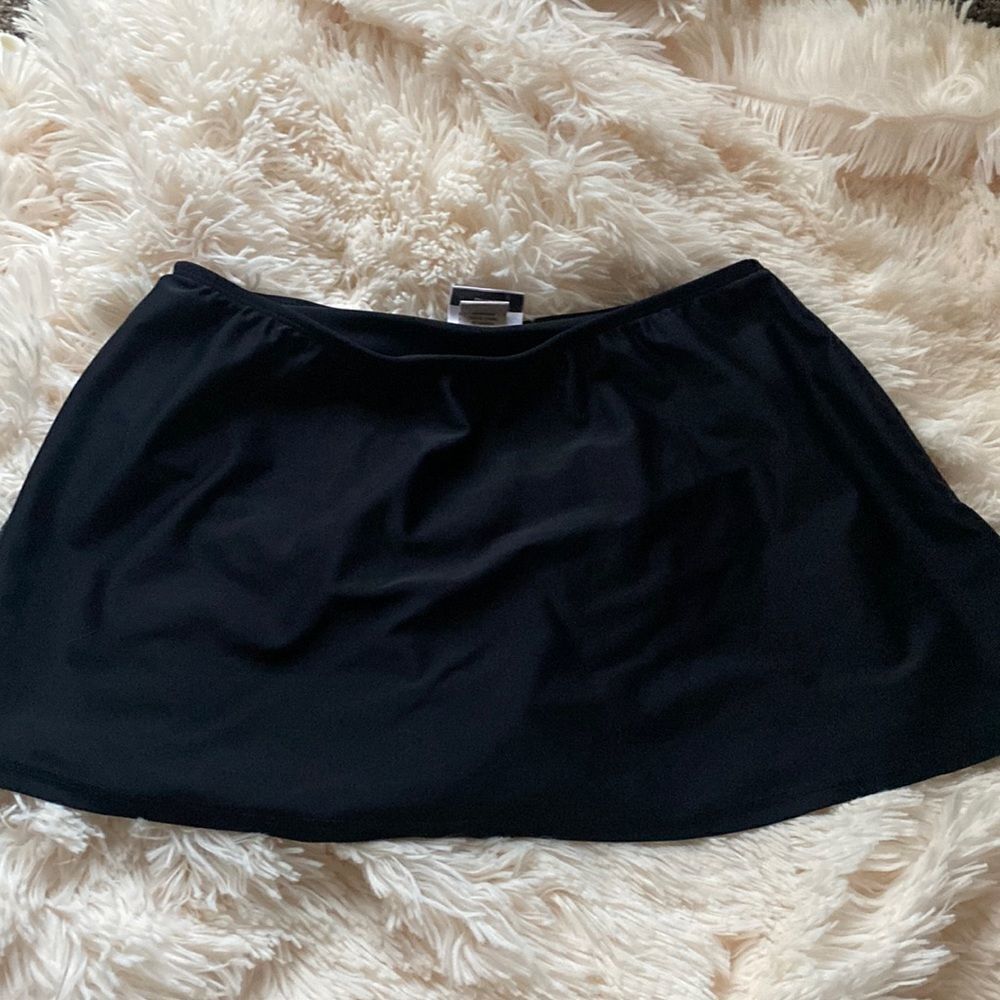 Contour by Beach Scene Black Swim Skirt Bottoms Sz 6